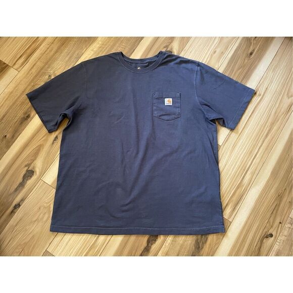 Sold🛍️Carhartt Men's Force Relaxed Fit Short-Sleeve Pocket Grey T-Shirt 2XL - Picture 1 of 7